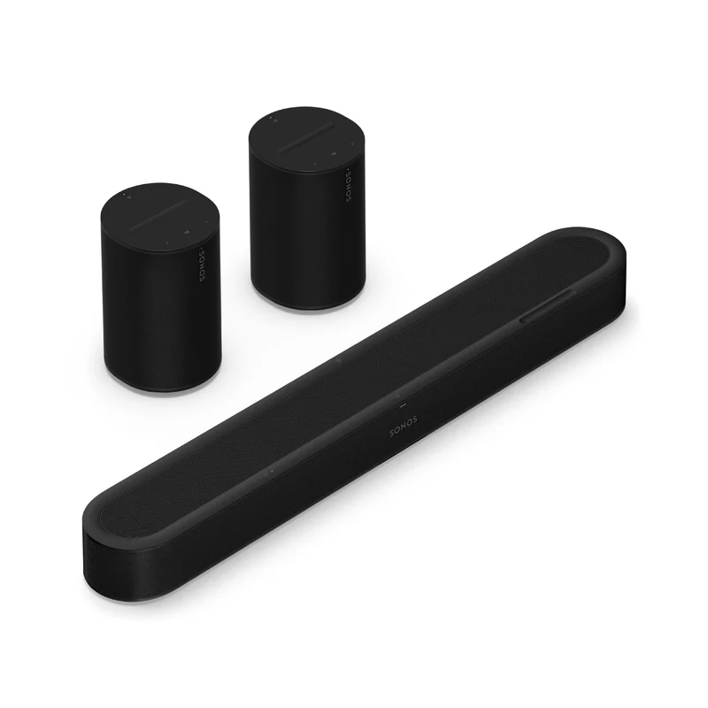 Sonos | Ensemble de son ambiophonique avec Beam Ultra + 2 Era 100 - Noir
