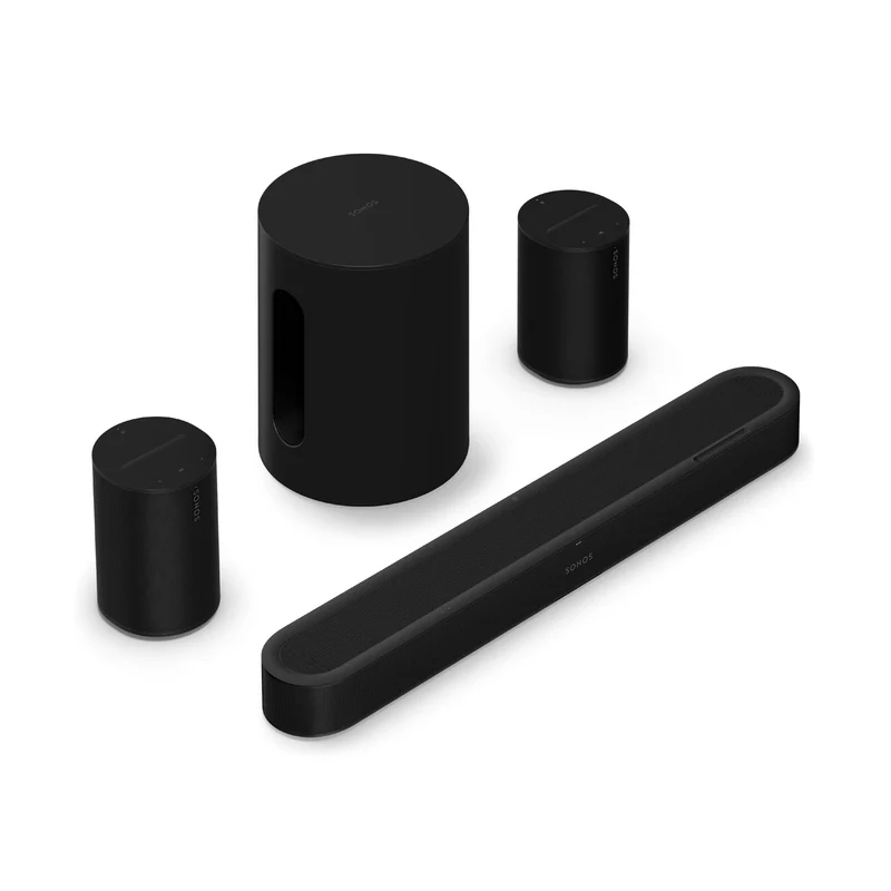 Sonos | Ensemble immersif avec Beam Ultra + Sub Mini + 2 Era 100 - Noir