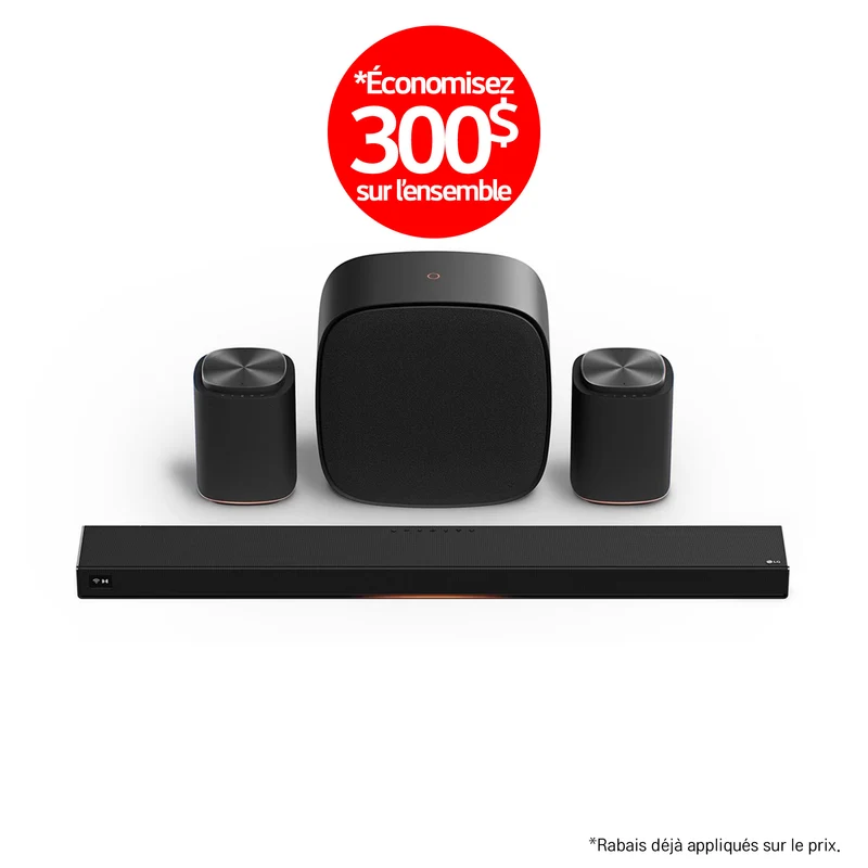LG Sound Suite | Immersive suite 7 Pro - Barre de son H7+2M7+W7