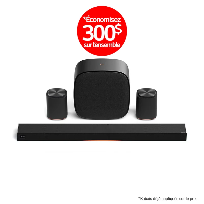 LG Sound Suite | Immersive suite 5 Pro - Barre de son H7 +2 M5 + W7