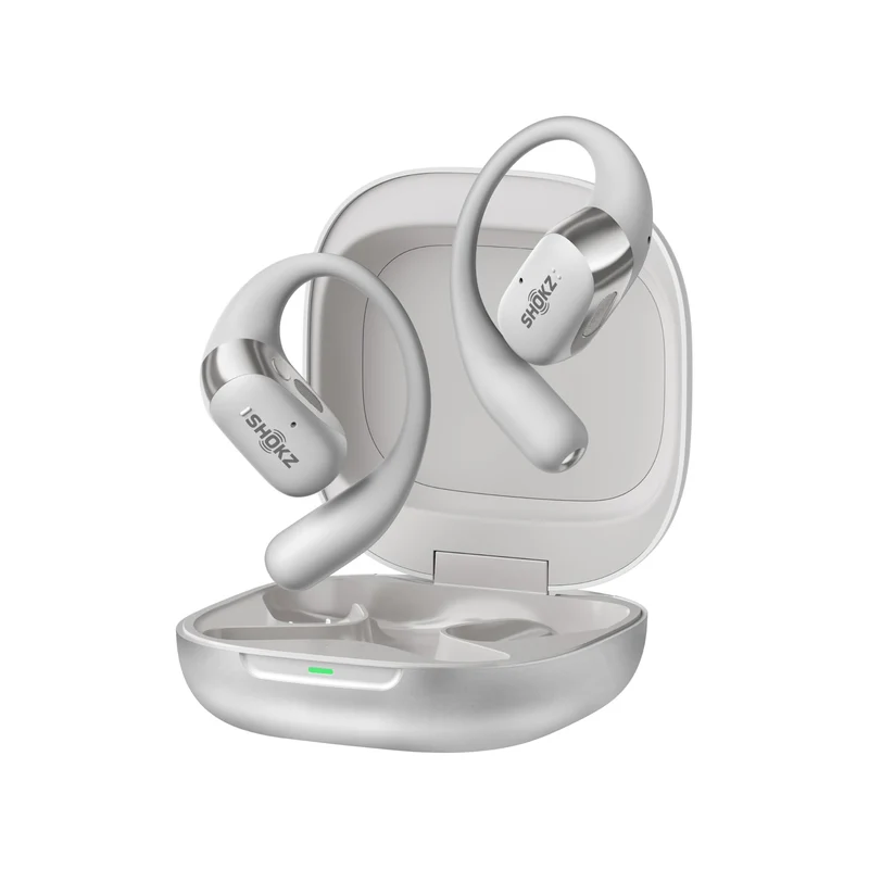 SHOKZ OpenFit 2+ | Écouteurs à oreilles ouvertes - Jusqu'à 48 heures d'écoute - Bluetooth - Gris