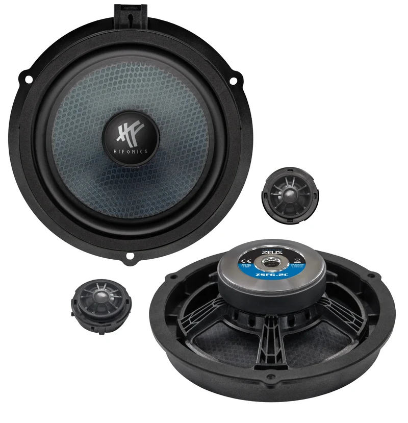 HIFONICS ZSF6.2C – Kit éclaté 16,5 cm Plug+Play pour Ford