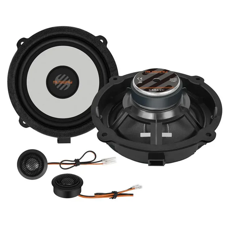 MUSWAY CSH6.2C – Kit 2 voies séparées 16,5 cm Plug & Play pour Hyundai