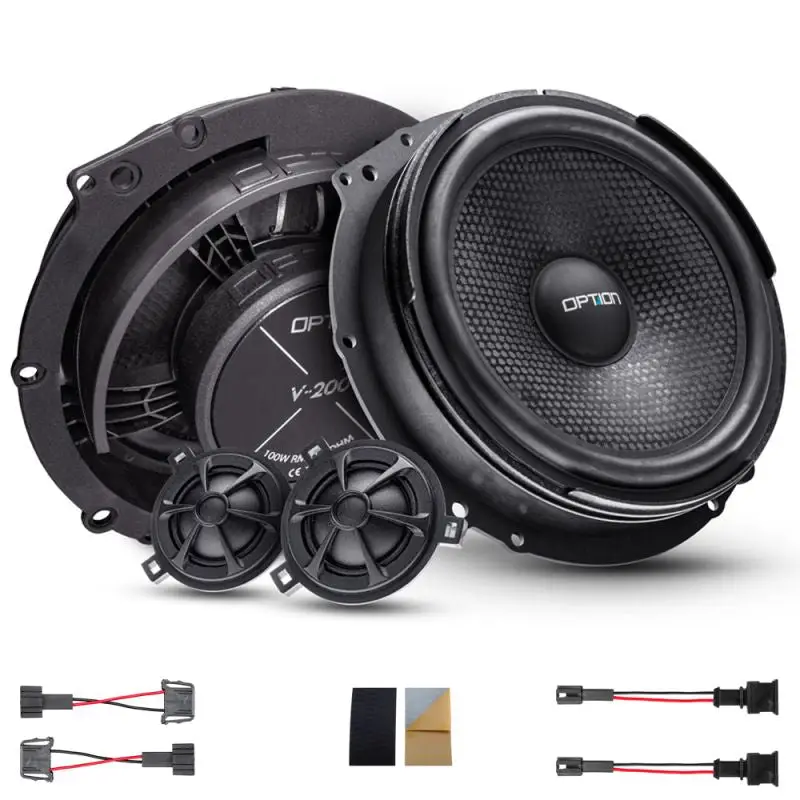 OPTION LS-568 – Haut-parleurs avant Plug & Play 20 cm pour Audi A3 8V