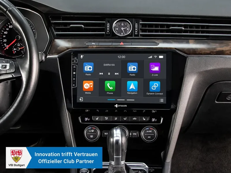 DYNAVIN D10-55 Premium – Autoradio Android 14 10,1 pouces pour Volkswagen Passat B8 avec CarPlay sans fil, Android Auto, DSP et Head-up Display