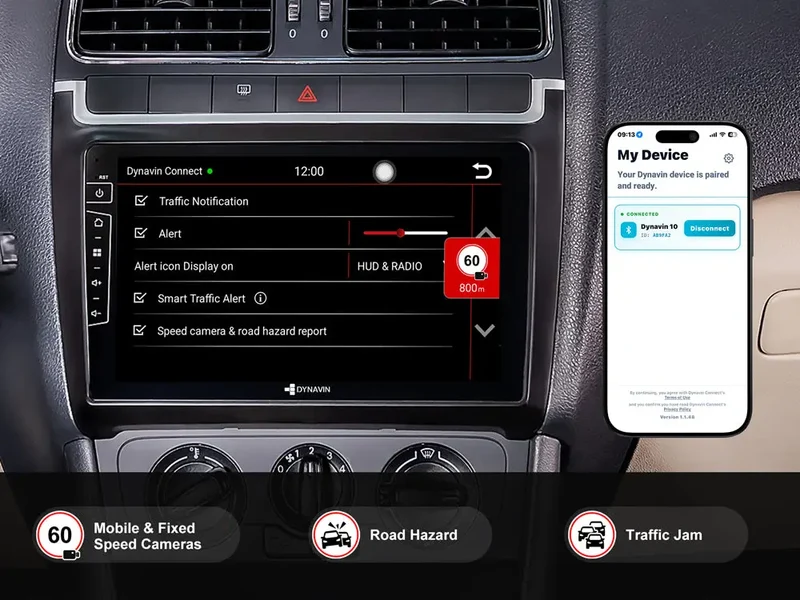 DYNAVIN D10-69L Premium – Autoradio Android 14 9 pouces pour Volkswagen Polo 6R avec CarPlay sans fil, Android Auto et DSP