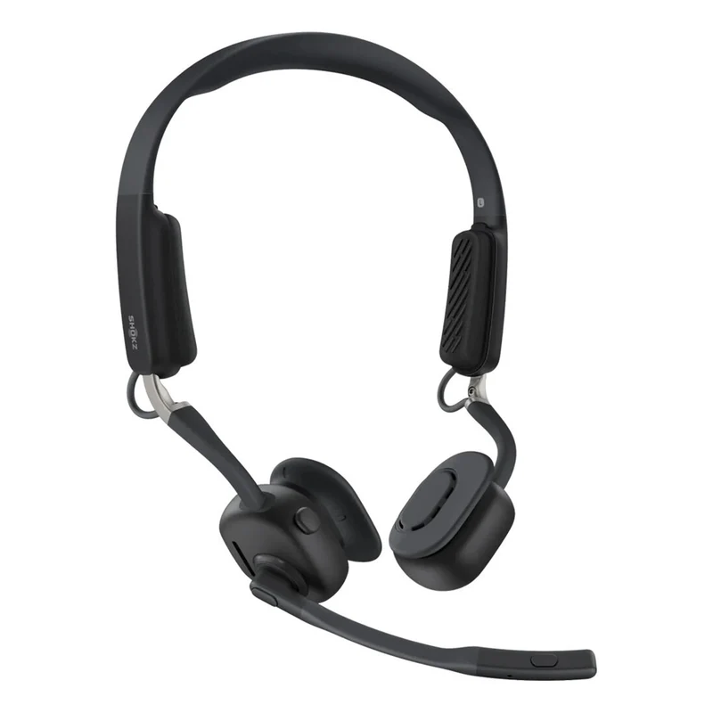 Shokz OpenMeet | Casque stéréo Bluetooth - 15 Heures d'autonomie - Noir
