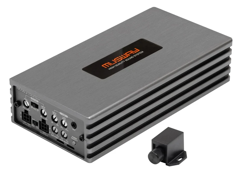 MUSWAY NX700.3 – Amplificateur Micro Class D 3 Canaux avec Sortie Subwoofer