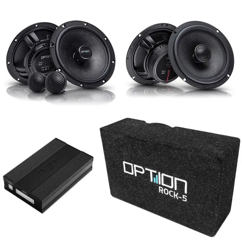 OPTION SET-402 – Système Audio V2 Plug & Play pour Opel Combo E Phase 1 (à partir de 2024) | DSP + Haut-parleurs + Subwoofer