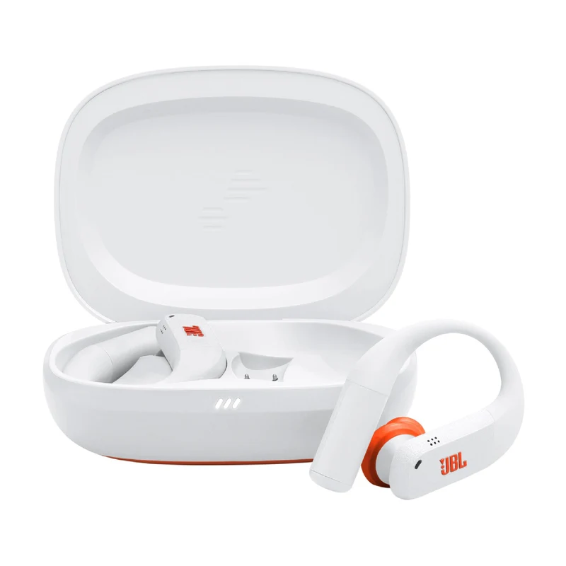 JBL Endurance Peak 4 | Écouteurs intra-auriculaire - TwistLock - Blanc/Orange