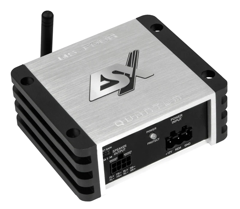 ESX QS-FOUR-BT-ISO – Amplificateur DSP 4 canaux Plug & Play avec Bluetooth