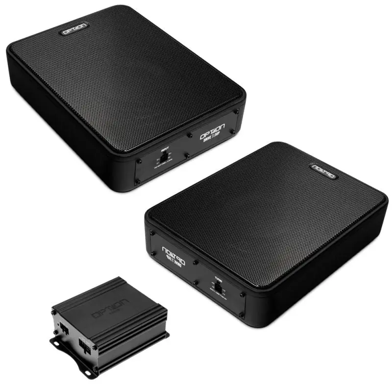 OPTION SET-365 – Kit Subwoofer avec amplificateur pour Nissan Qashqai J11 Plug & Play
