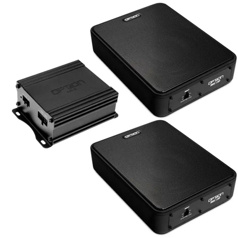 OPTION SET-361 – Kit subwoofers sous sièges avec amplification pour VW Caddy V V2