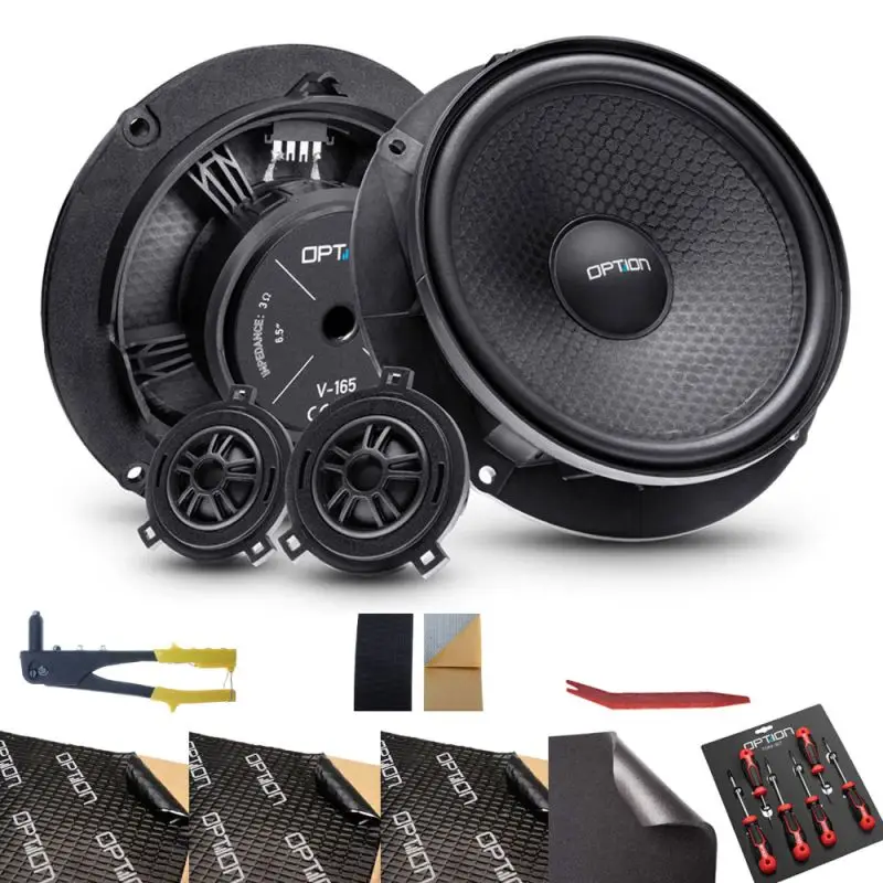 OPTION SET-359 – Kit haut-parleurs avant avec isolation pour VW Caddy V