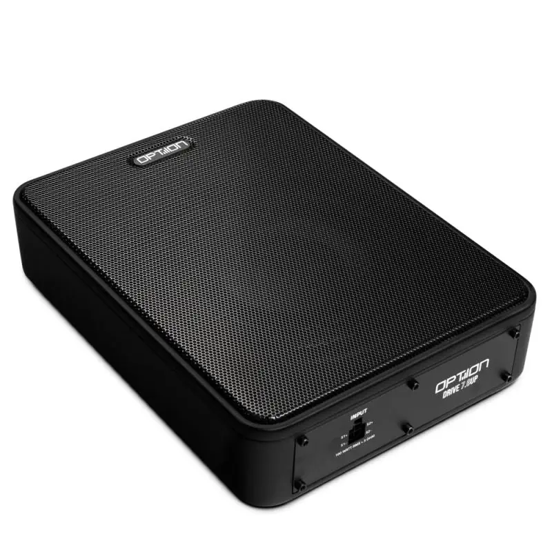 OPTION Drive7.6UP – Subwoofer Passif Ultra Plat Underseat 100 W RMS