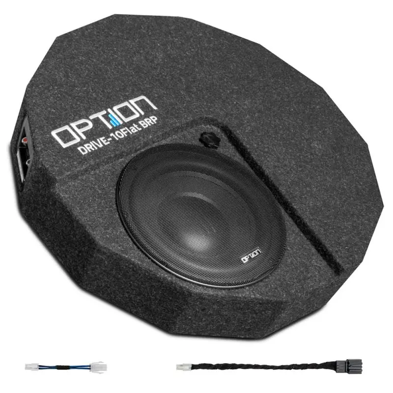OPTION SUB-173 – Subwoofer pour Skoda Kodiaq 1 avec système Canton | DRIVE 10 FLAT BRP D8 | Plug & Play | OPTION