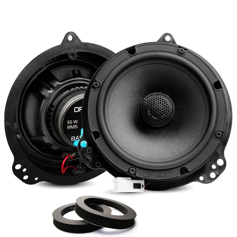 OPTION LS-551 – Haut-parleurs arrière pour Nissan Qashqai 2ème génération (J11, 2014–2021) | 2 voies coaxial | Plug & Play