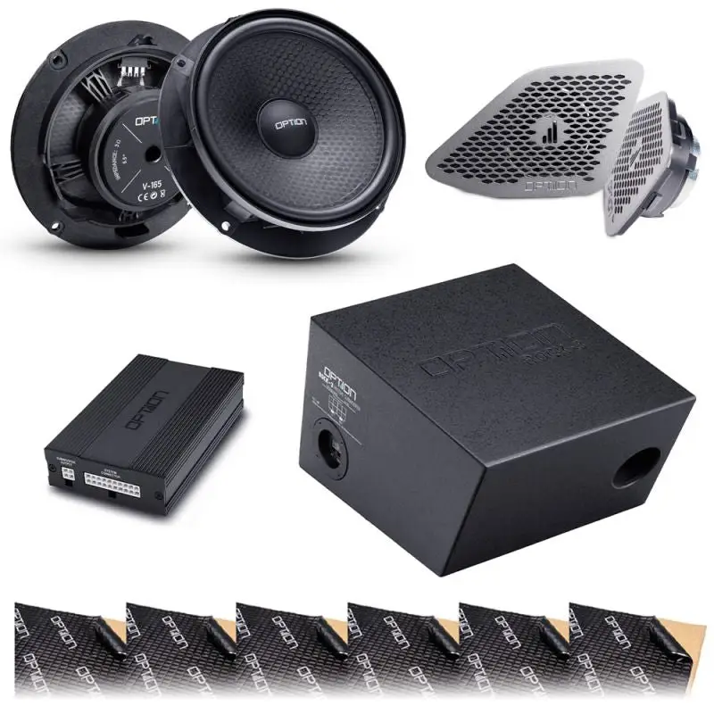 OPTION SET-343 – Système Audio V2 PRO Premium pour VW T6.1 avec DSP-6, Subwoofer et Haut-parleurs PRO