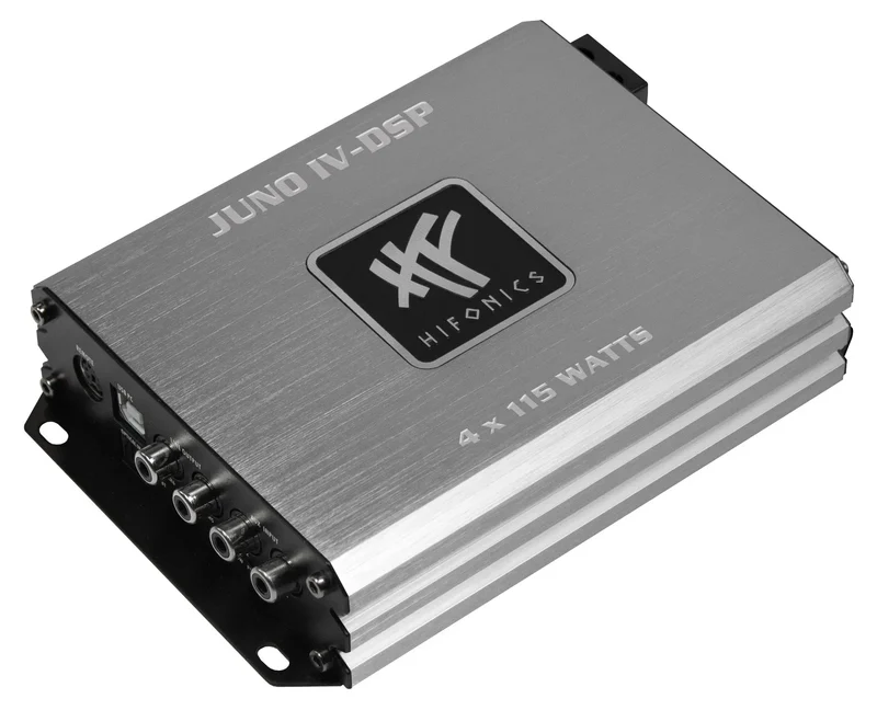 HiFonics JUNO IV-DSP – Amplificateur 4 canaux Class D avec DSP 6 canaux intégré