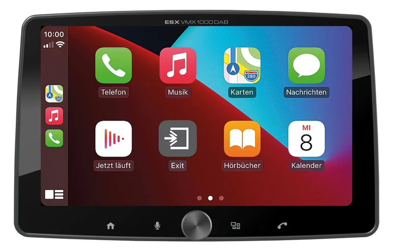 ESX VMX1000DAB – Autoradio 1-DIN Universel avec Écran 10,1“ Multi-Angle et DAB