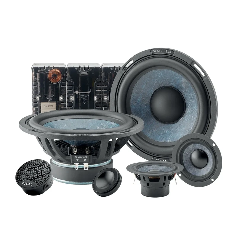 FOCAL 165 SF3 – Kit éclaté 3 voies 16,5 cm Slatefiber 80 W RMS