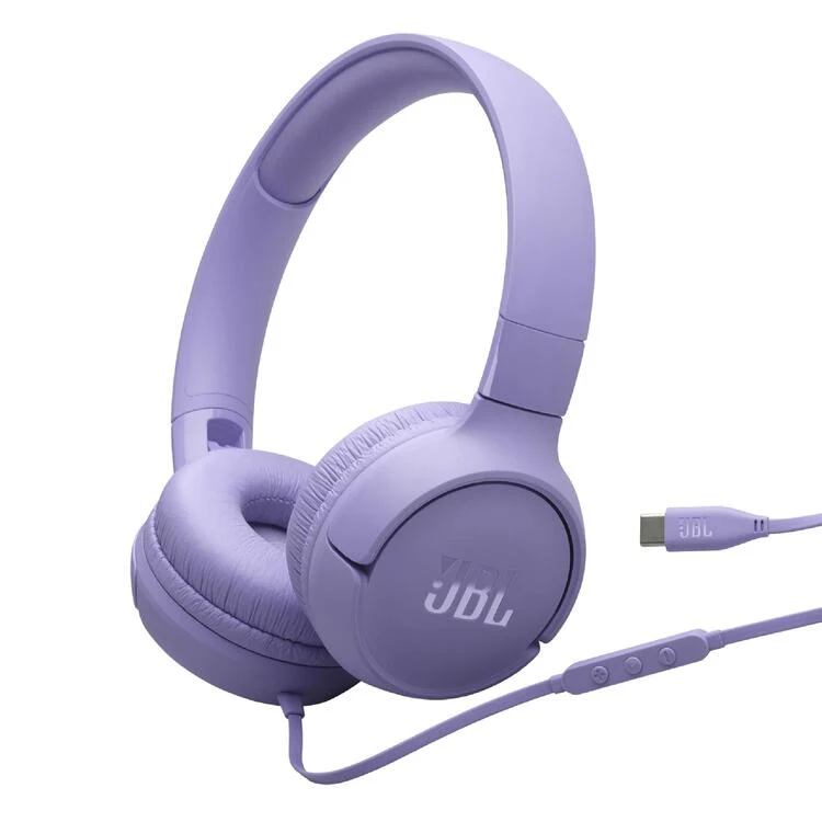 JBL Tune 520C | Écouteurs Supra-auriculaires - USB-C - Bluetooth - Mauve