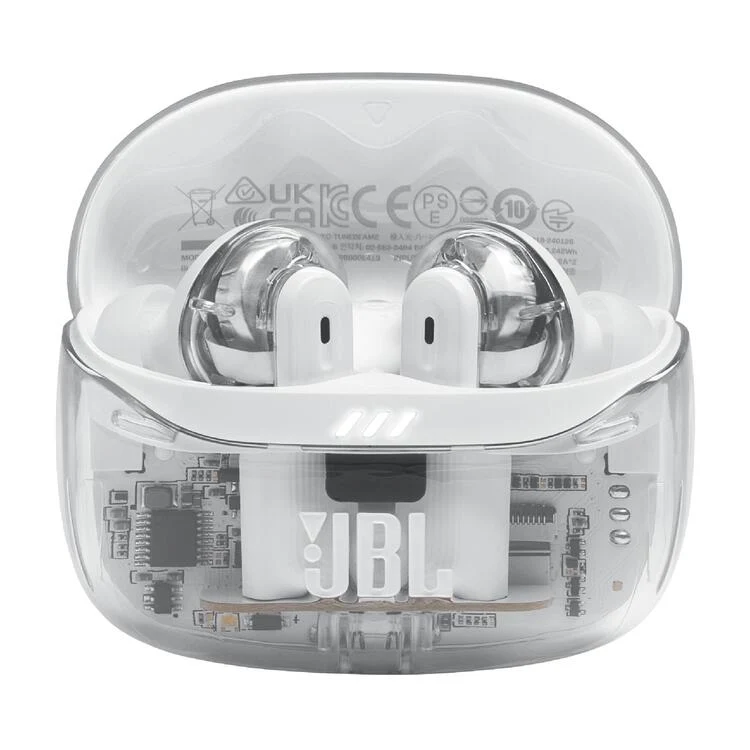 JBL Tune Beam 2 | Écouteurs intra-auriculaires - 100% Sans fil - Bluetooth - Smart Ambient - 6 Microphones - Blanc Fantôme