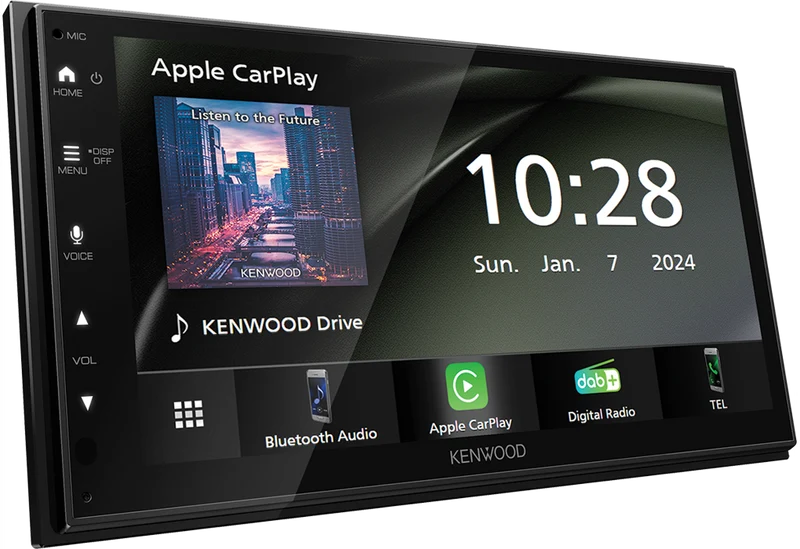 KENWOOD DMX6523DABS - Autoradio 6.8" WSVGA CarPlay Android Auto sans fil DAB+