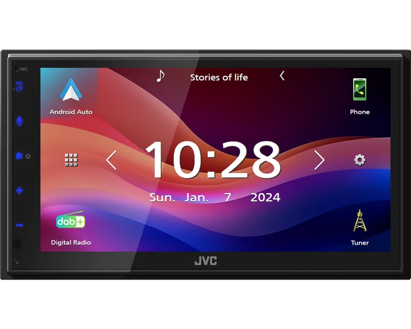 JVC KW-M595DBT – multimédia 2 DIN avec écran tactile 6,8 Apple CarPlay Android Auto