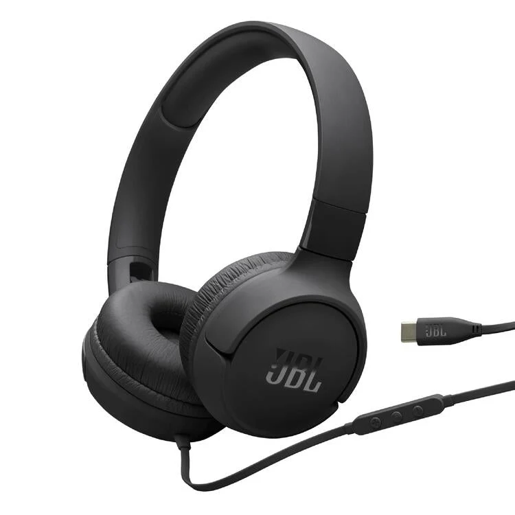 JBL Tune 520C | Écouteurs Supra-auriculaires - USB-C - Bluetooth - Noir