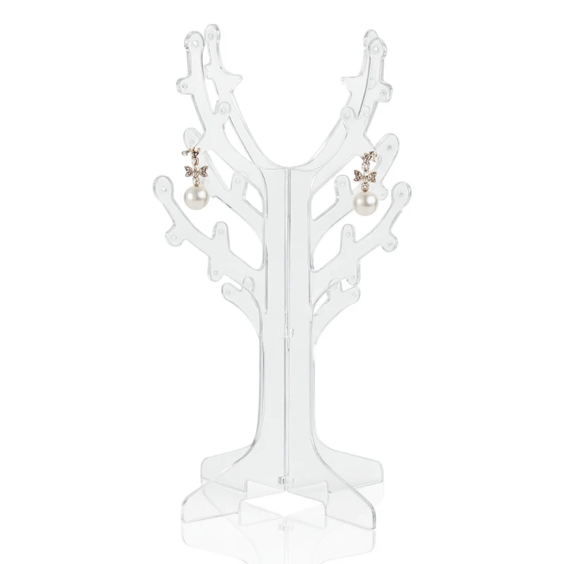 Miomu Organizador de Joyeria Acrílico, Diseño Árbol