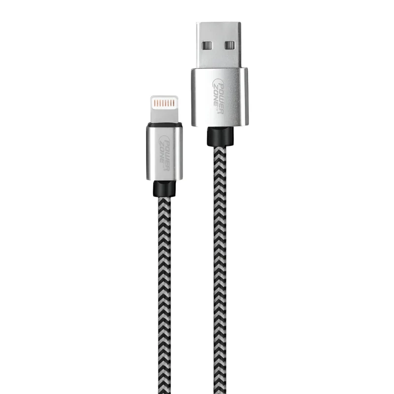 POWERZONE Cable de Carga Trenzado Lightning a USB-A