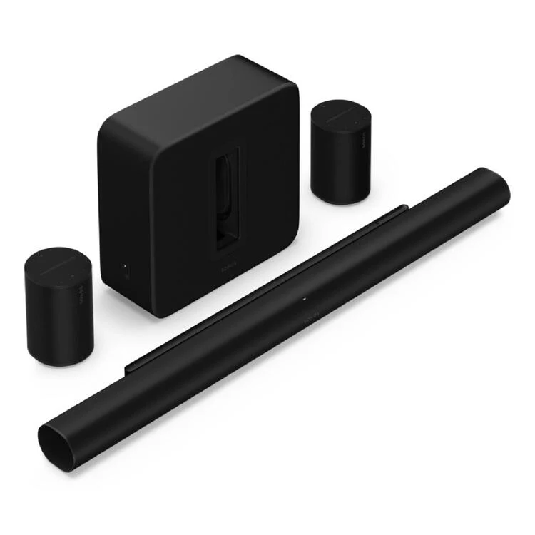 Sonos | Ensemble immersif haut de gamme avec Arc Ultra - 9.1.4 Canaux + 2 Era 100 + Sub 4 - Noir