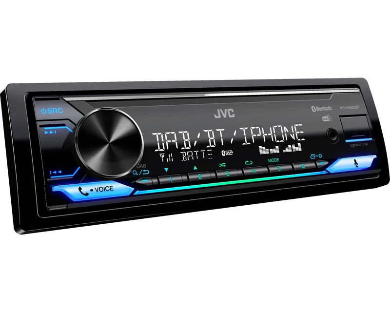 JVC KD-X482DBT – Autoradio numérique DAB+ avec Bluetooth®, Alexa & JVC Remote