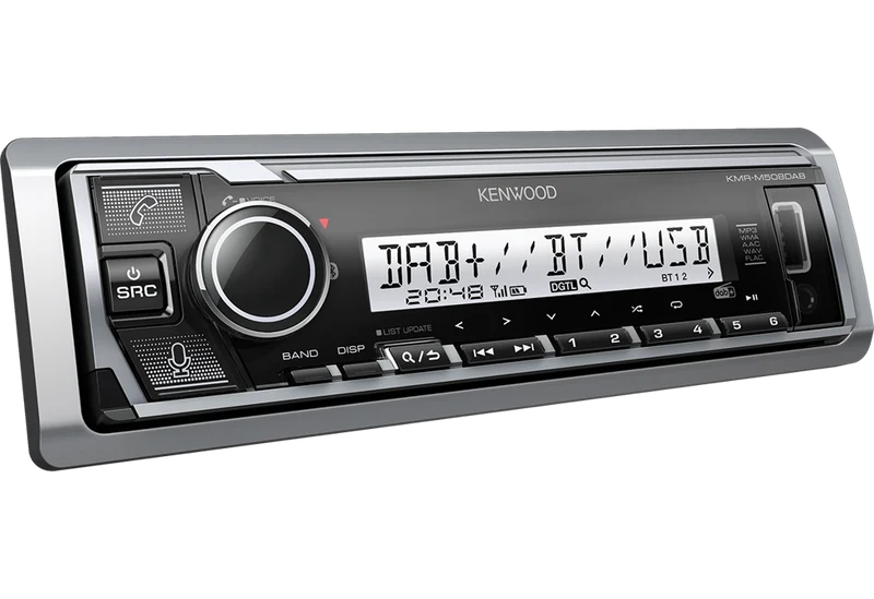 KENWOOD KMR-M508DAB – Autoradio marin DAB+ Bluetooth avec Amazon Alexa