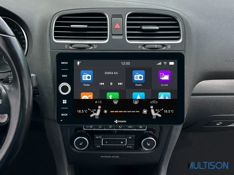 DYNAVIN D9-V9W Premium Flex - Autoradio 9" Carplay pour VW Caddy, Golf 5 & Golf 6