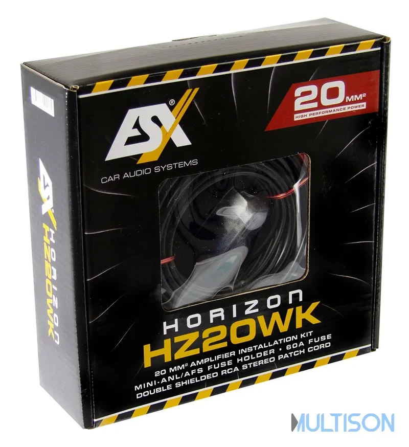 ESX HZ20WK - Kit de Câblage pour Amplificateur 20 mm² 5 mètres