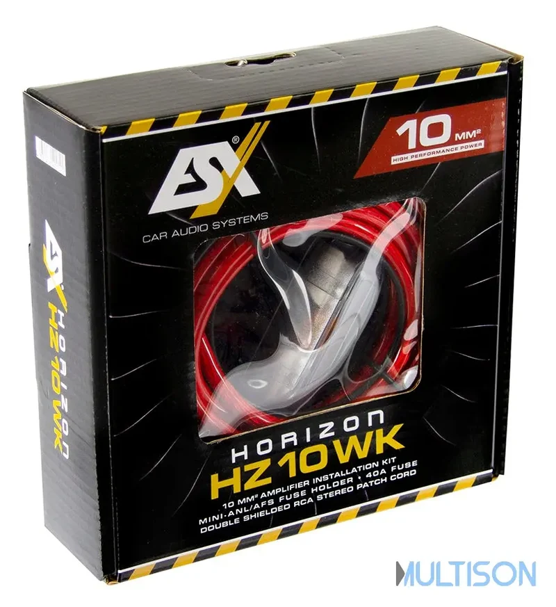 ESX HZ10WK - Kit de Câblage pour Amplificateur 10 mm² 5 mètres