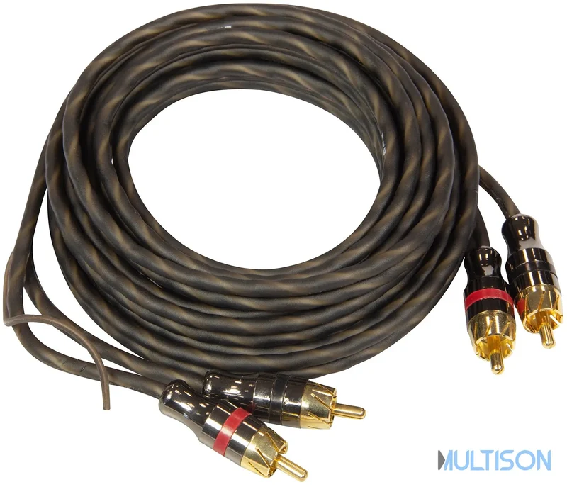 ESX DSC3 - Câble RCA Stéréo Haute Qualité avec Fil de Commande (3 m)