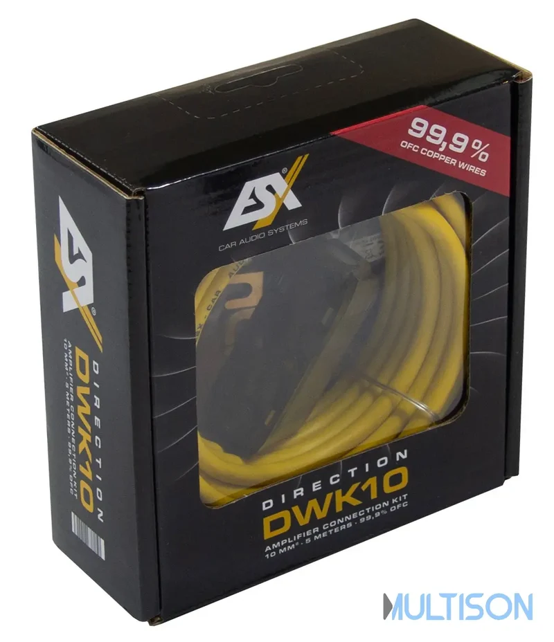 ESX DWK10 - Kit de Câblage Amplificateur 10 mm² OFC 5 mètres