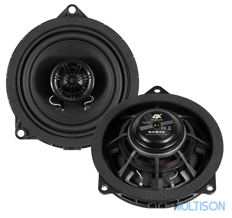 ESX SXB42 - Haut-Parleurs 10 cm (4") 2 Voies Coaxiaux Plug & Play pour BMW et MINI