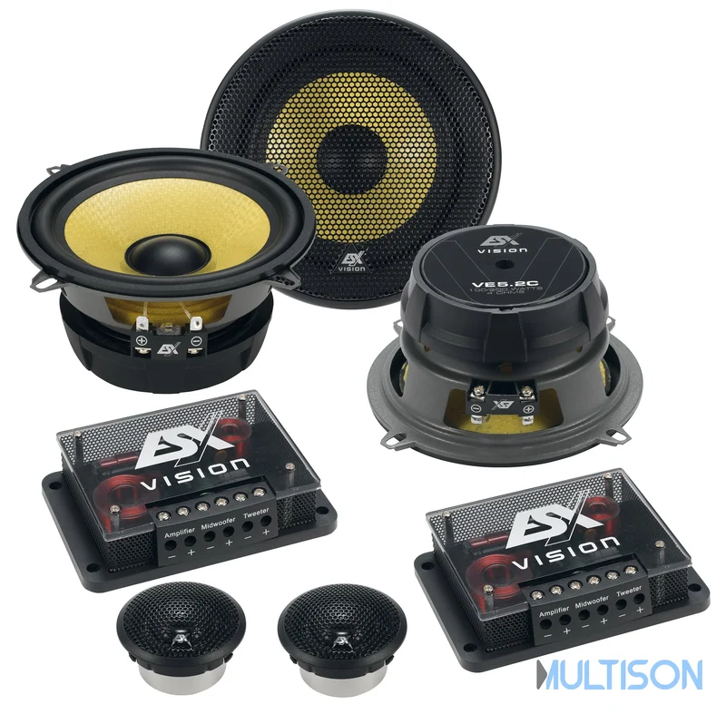 ESX VE5.2C - Kit Haut-Parleurs 130 mm Composés 2 Voies Haute Performance