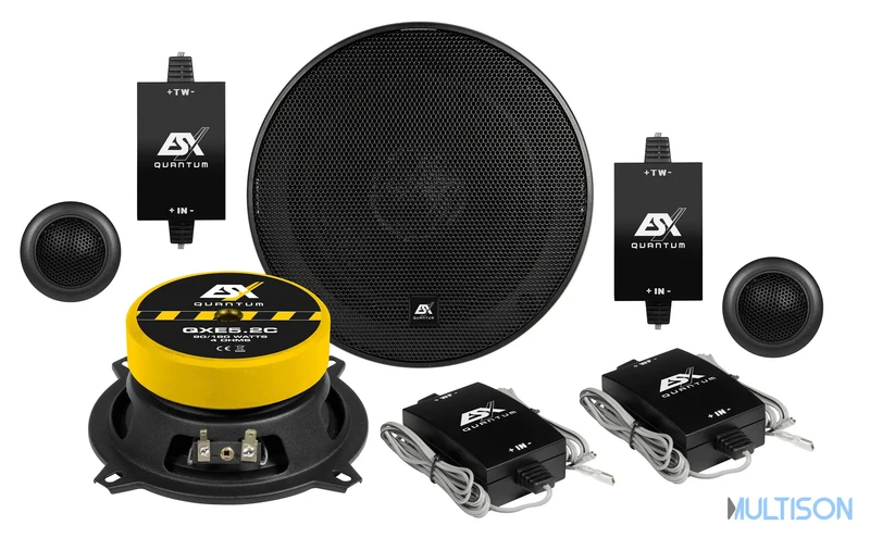 ESX QXE5.2C - Kit Haut-Parleurs Composés 2 Voies 13 cm 90W RMS