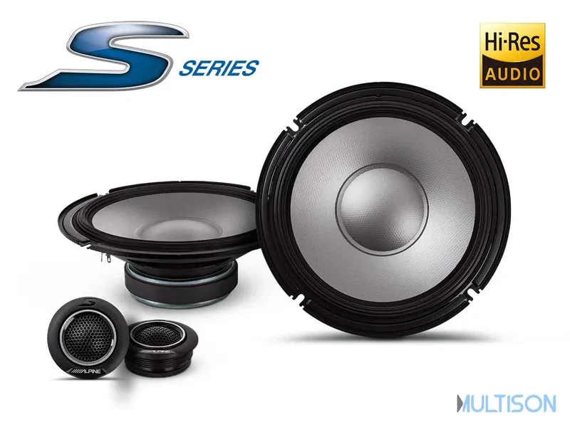 Alpine S2-S80C - Kit Éclaté 2 Voies 20 Cm Hi-res 260 Watts