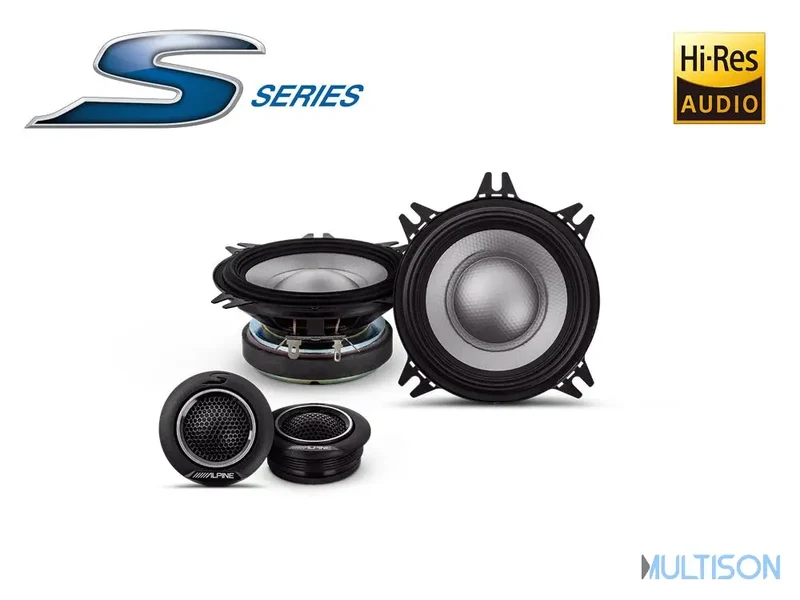 Alpine S2-S40C - Kit Éclaté 2 Voies 10 Cm Hi-res 140 Watts