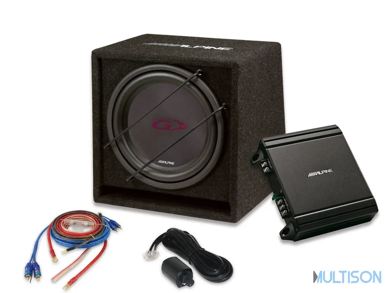 Alpine SBG-30KIT - Pack Subwoofer 30cm + Amplificateur + Câbles 800W