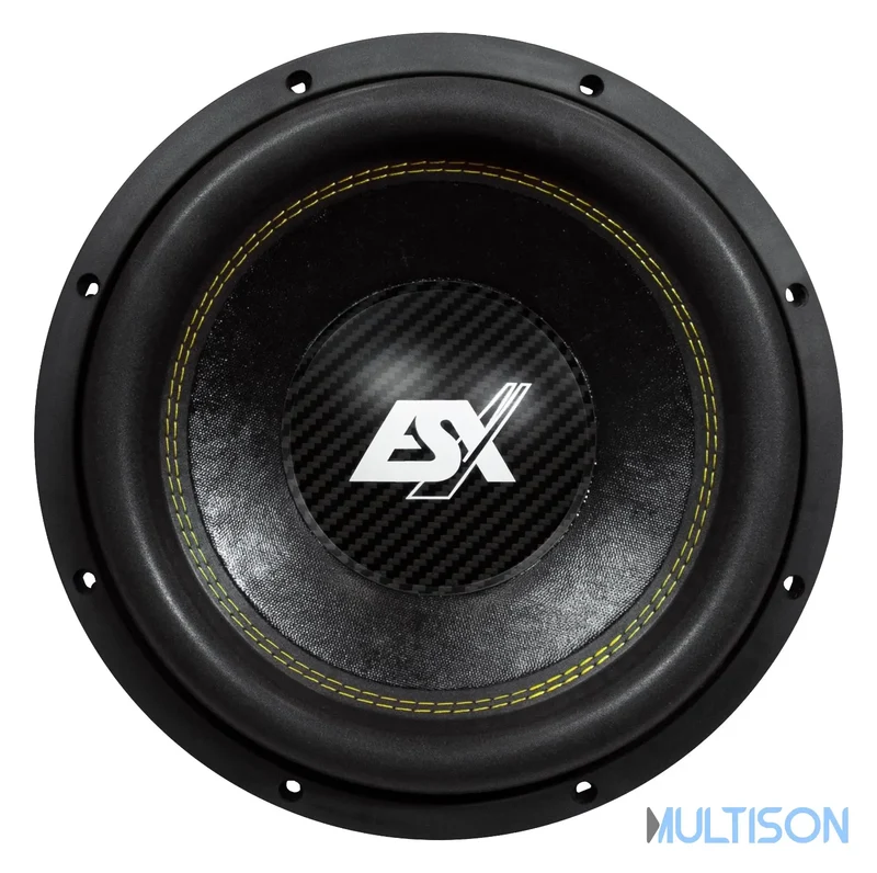 ESX QXE12D2 - Subwoofer Compact 30 cm à Double Bobine Mobile
