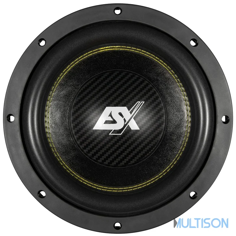 ESX QXE10D2 - Subwoofer Compact 25 cm à Double Bobine Mobile