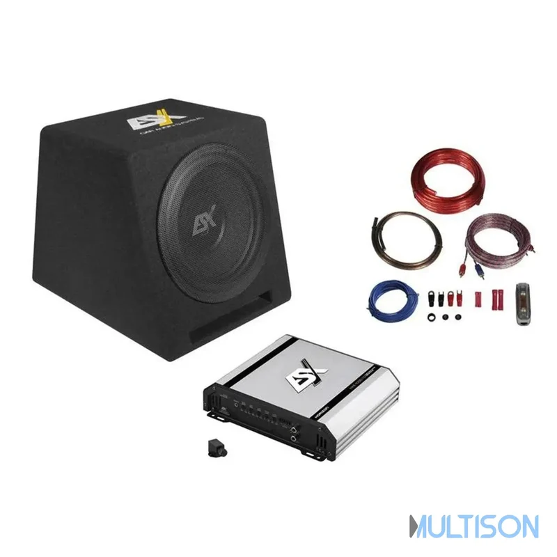 ESX DBP112Q - Kit Subwoofer avec Amplificateur Monobloc Classe D