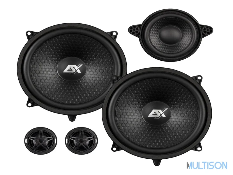 ESX QXS6.3C - Kit Haut-Parleurs 2.1 Voies 16 cm + 8 cm Mercedes Sprinter W907